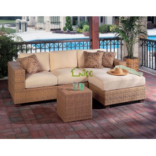 DE-(80) outdoor furniture sofa set designs/ corner sofa with sofa bed